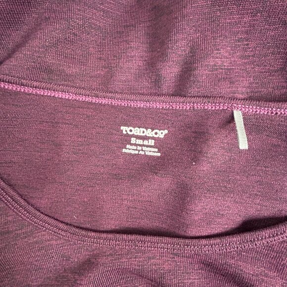 Toad & Co Womens Intermezzo Pullover Sweater with Pockets Stretch Small Purple - Picture 3 of 8